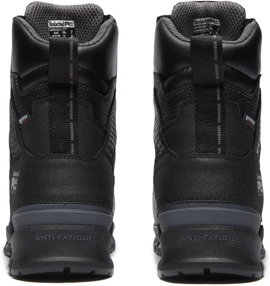 Мужские ботинки Timberland PRO Endurance Ev 8" с внутренней защитой плюсневой кости, композитным носком, водонепроницаемые и защищенные от проколов, Black — фото 3