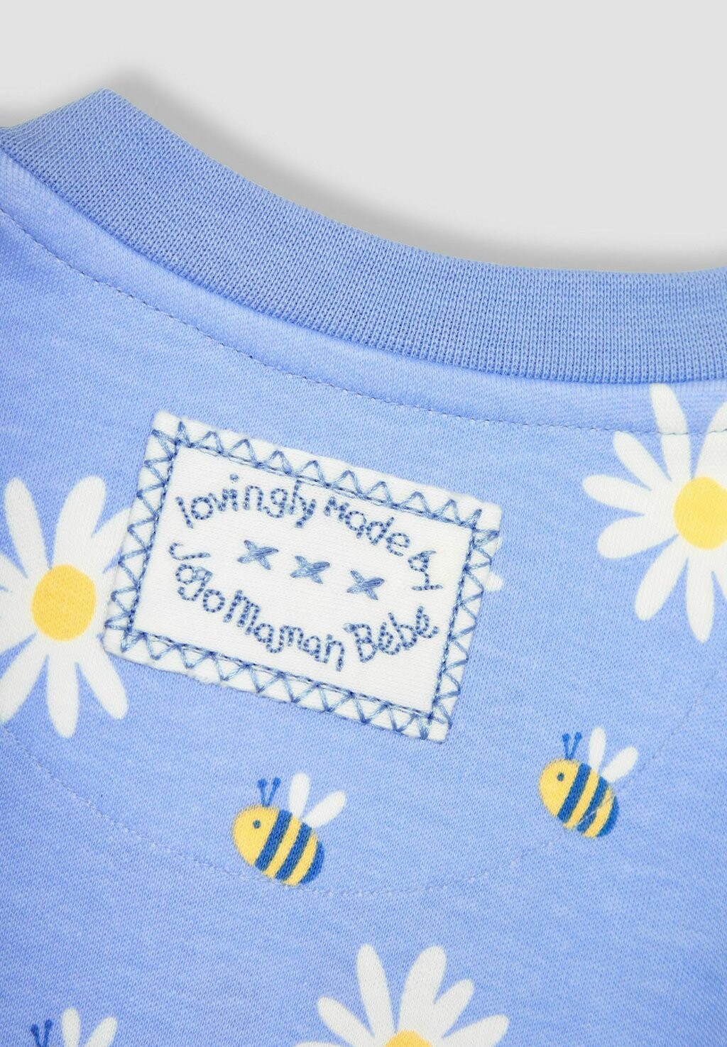 

REGULAR FIT Footless JoJo Maman Bébé, Пижама васильковая ромашка