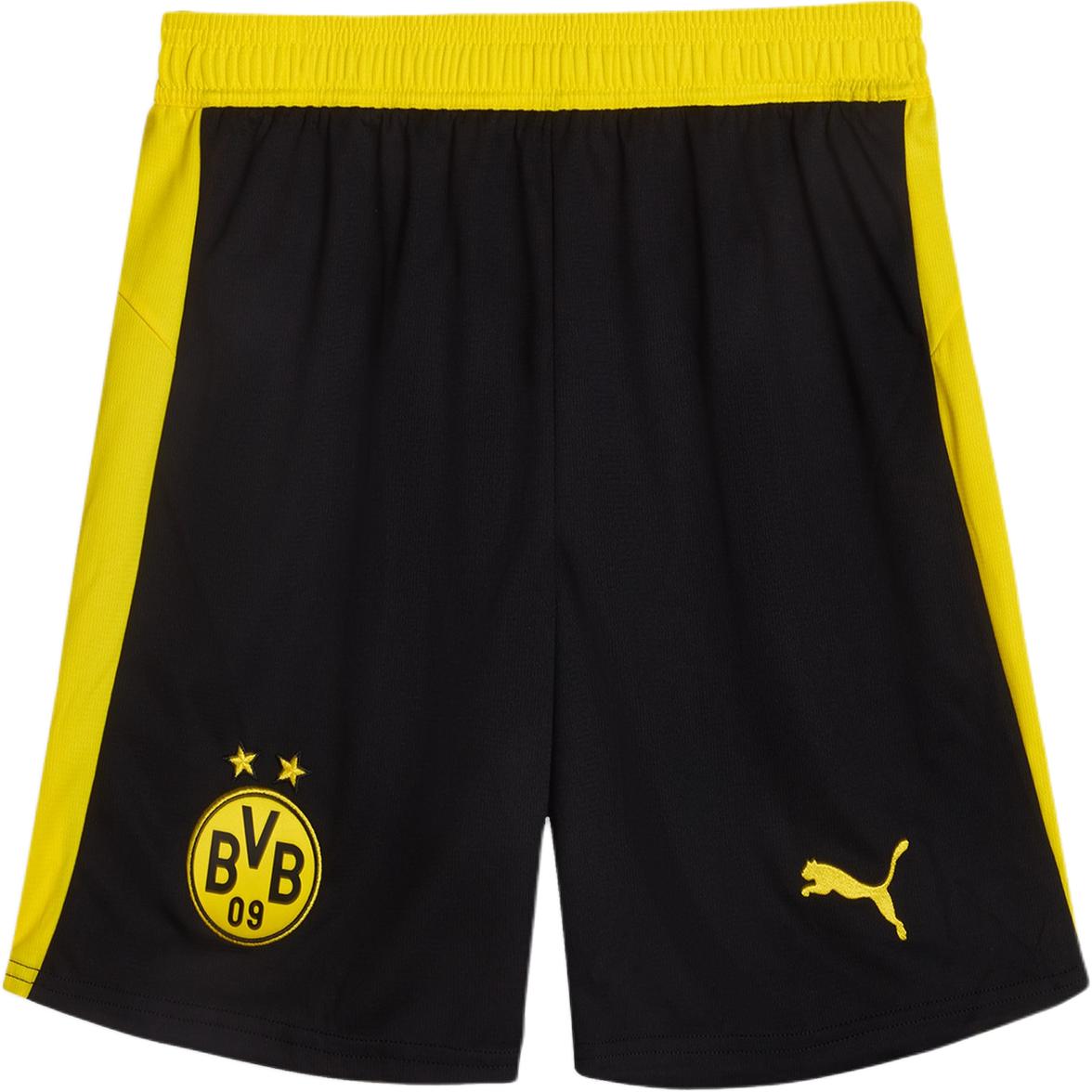 

Футболка BVB SS25 SHORTS REPLICA W/ BLOCKING Soccer Bottom Men's PUMA, черный/желтый