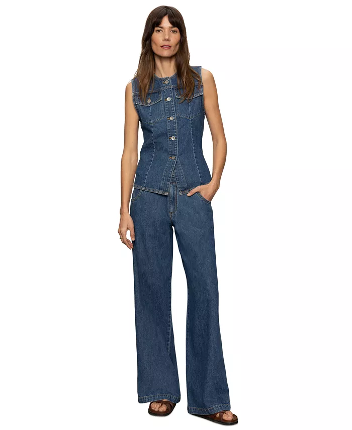 

Женские джинсы Arden Mid Rise Wide-Leg Sanctuary, синий