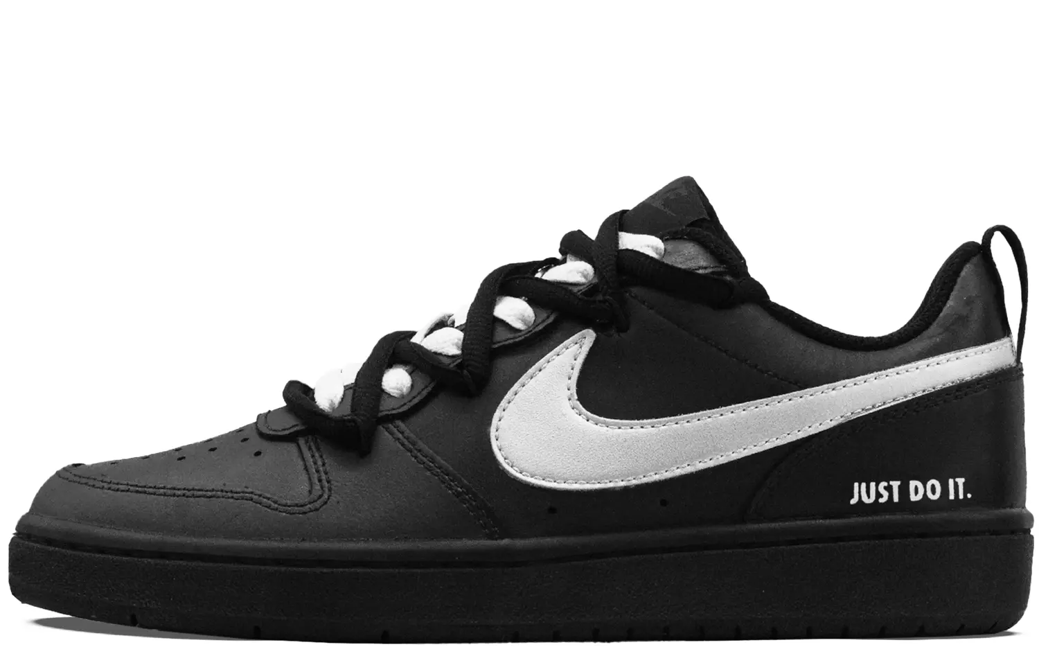 

Кроссовки Nike Court Borough 2 Skateboarding Shoes Women's Low-top White, черный