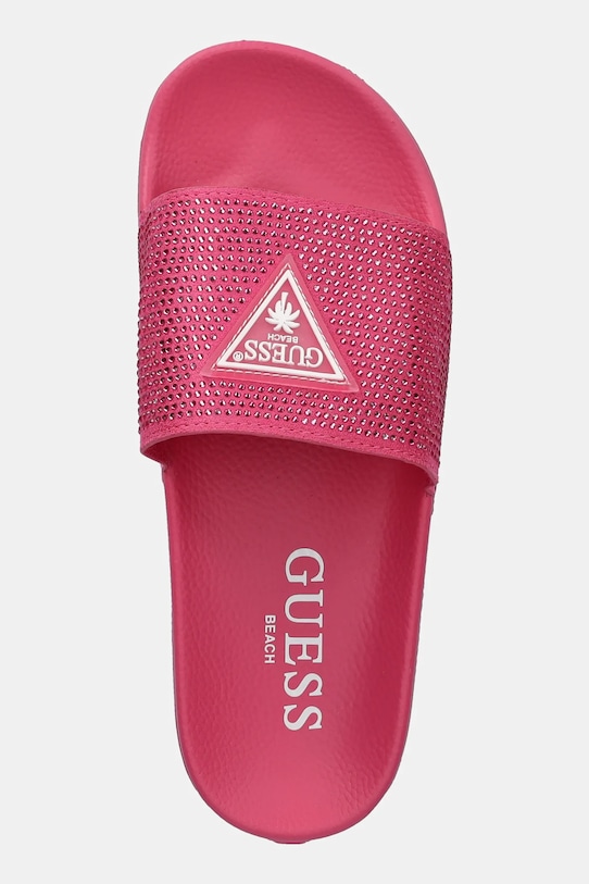 Шлепанцы Beach Slippers Strass Guess, розовый — фото 4