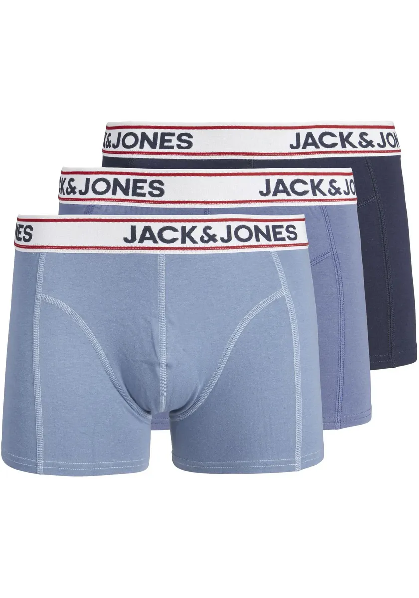 

Сундук Jack & Jones "JACJAKE TRUNKS 3 PACK NOOS" (упаковка, 3 шт.), синий