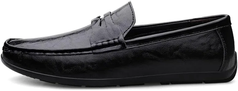 Лоферы, кожа ПУ, Loafers, Black SayfuR — фото 4
