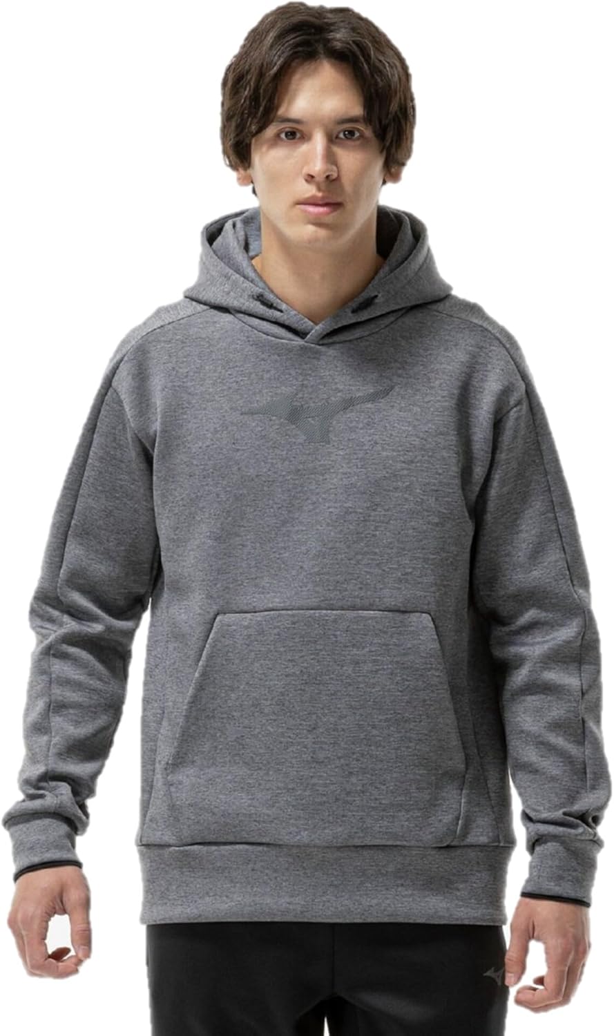 

Спортивная толстовка Mizuno 32MCC555, эластичная, с капюшоном, удобная в носке, унисекс, для взрослых, светло-серый