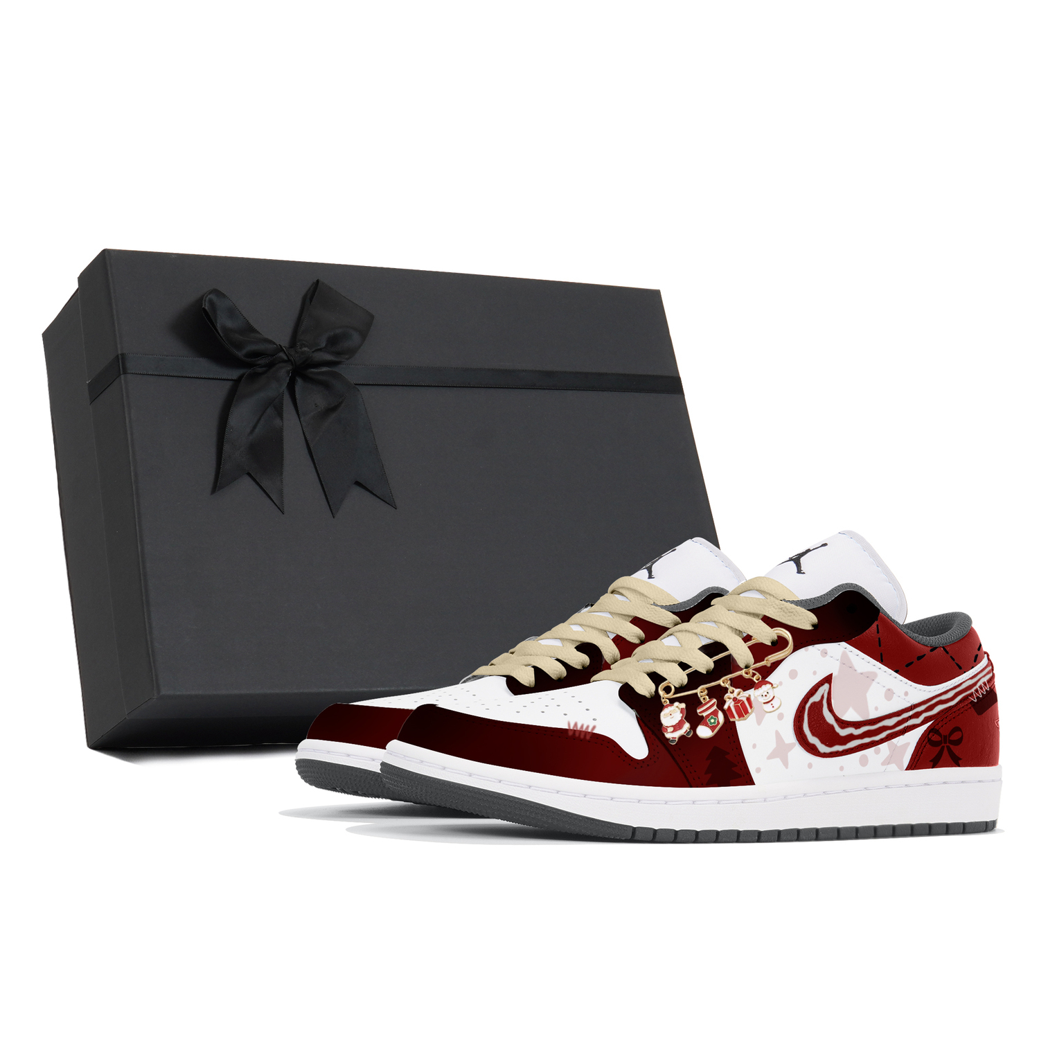 

Jordan Air 1 устойчивые к истиранию низкие баскетбольные кроссовки мужские red white