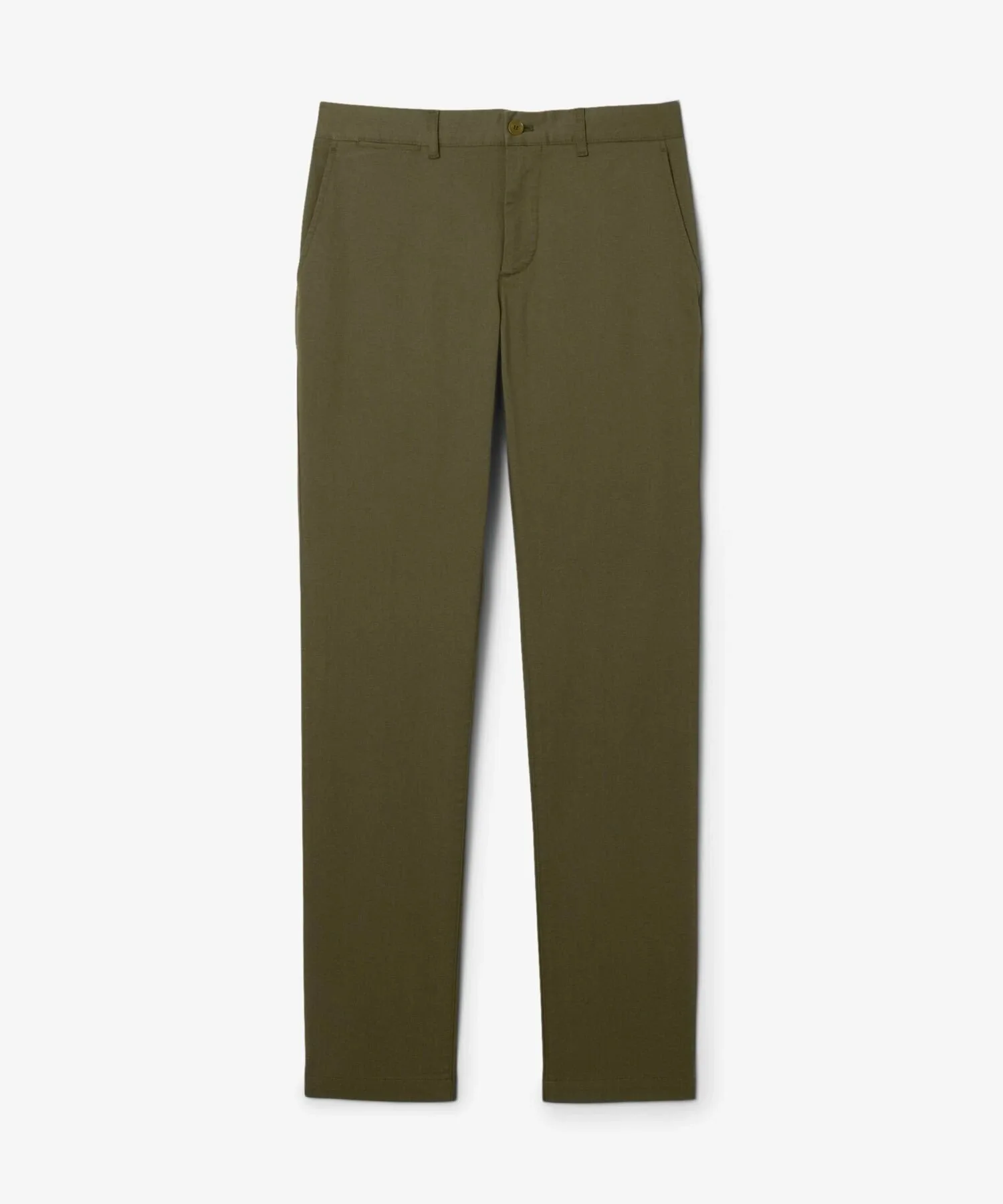 Узкие прямые эластичные брюки-чиносы LACOSTE, Olive