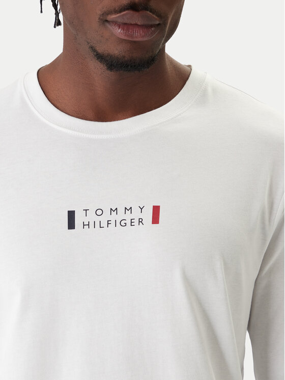 Лонгслив regular fit Brand Love MW0MW41454 Tommy Hilfiger, белый — фото 4