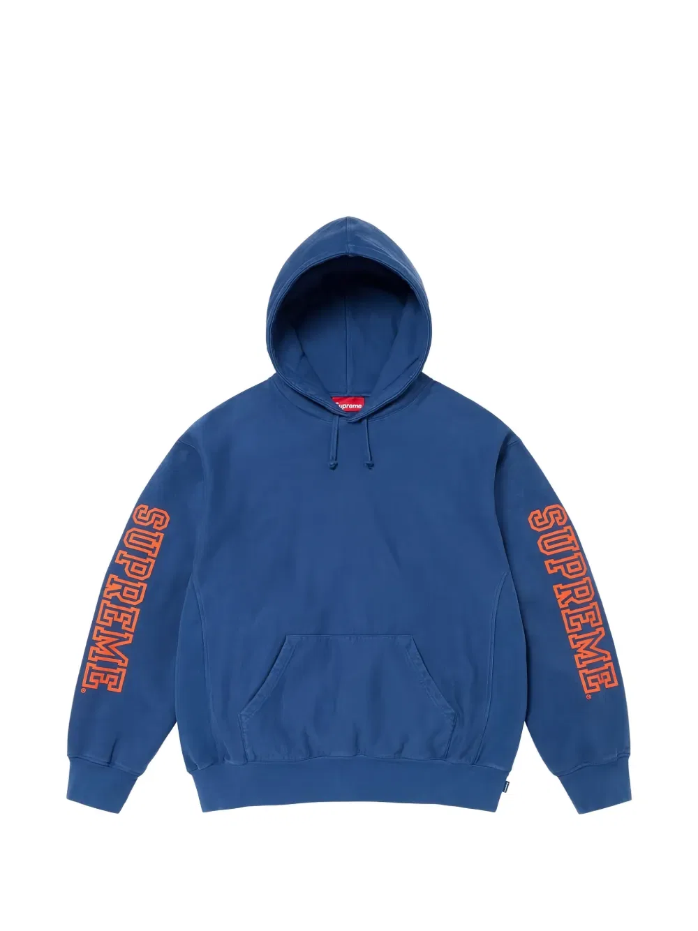Толстовка с рукавами в университетском стиле Supreme, синий