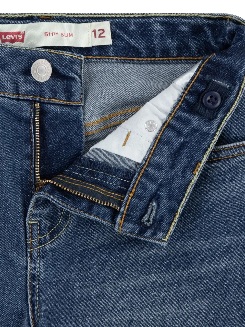 Джинсовые шорты Levi'S Kids, коричневый — фото 3