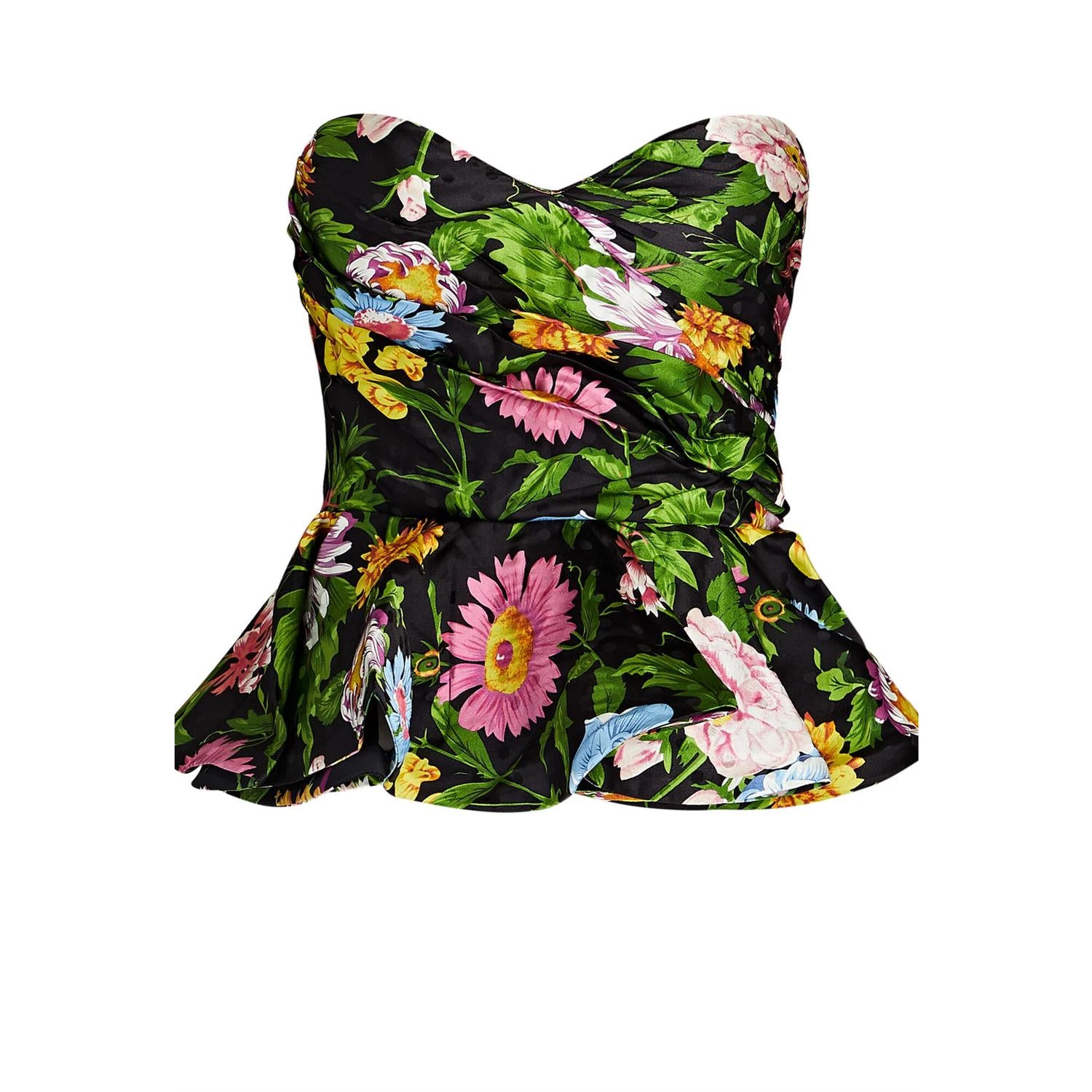 

Женский топ Tara Floral Peplum с принтом Victoria RONNY KOBO, цвет victoria print