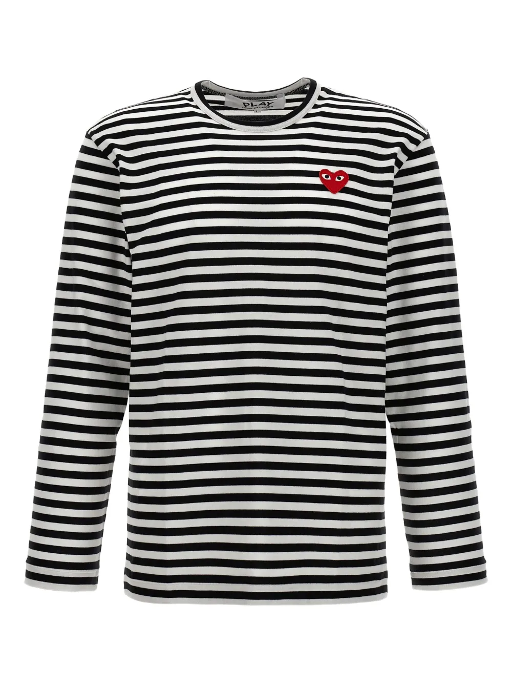 

Полосатая футболка с длинными рукавами Comme Des Garçons Play, черный