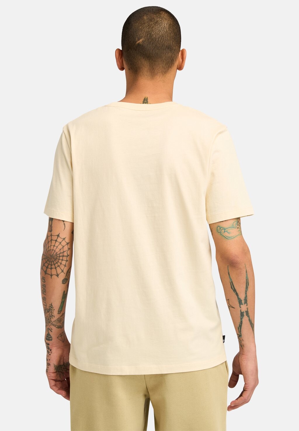 

Принт на футболке LINEAR LOGO Timberland, бежевый