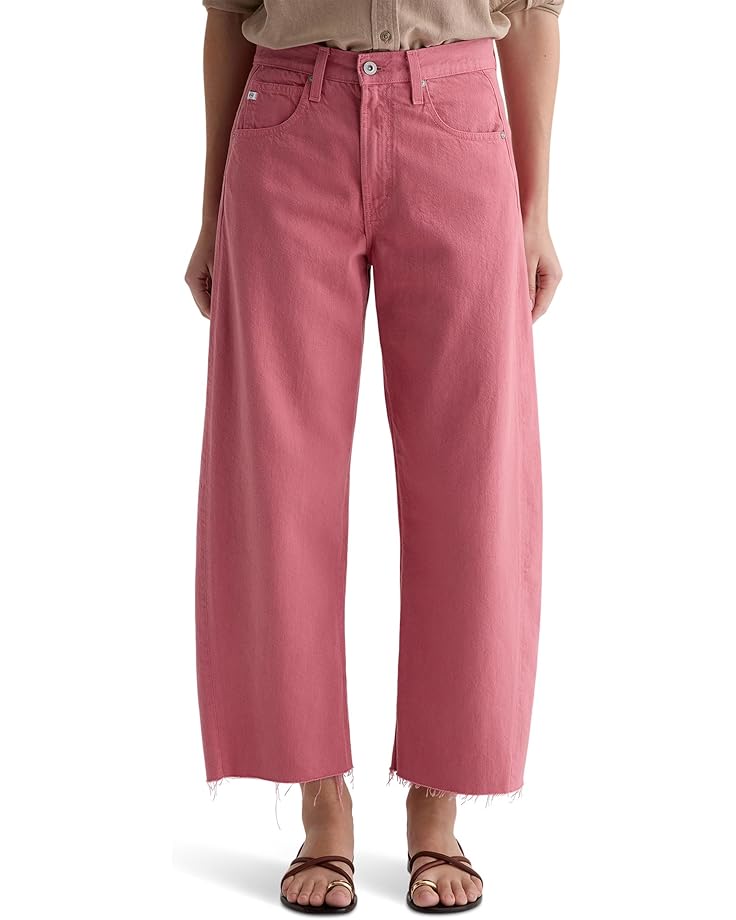 

Брюки AG Jeans Hattie High-Rise Crop Barrel in Peony, цвет Peony