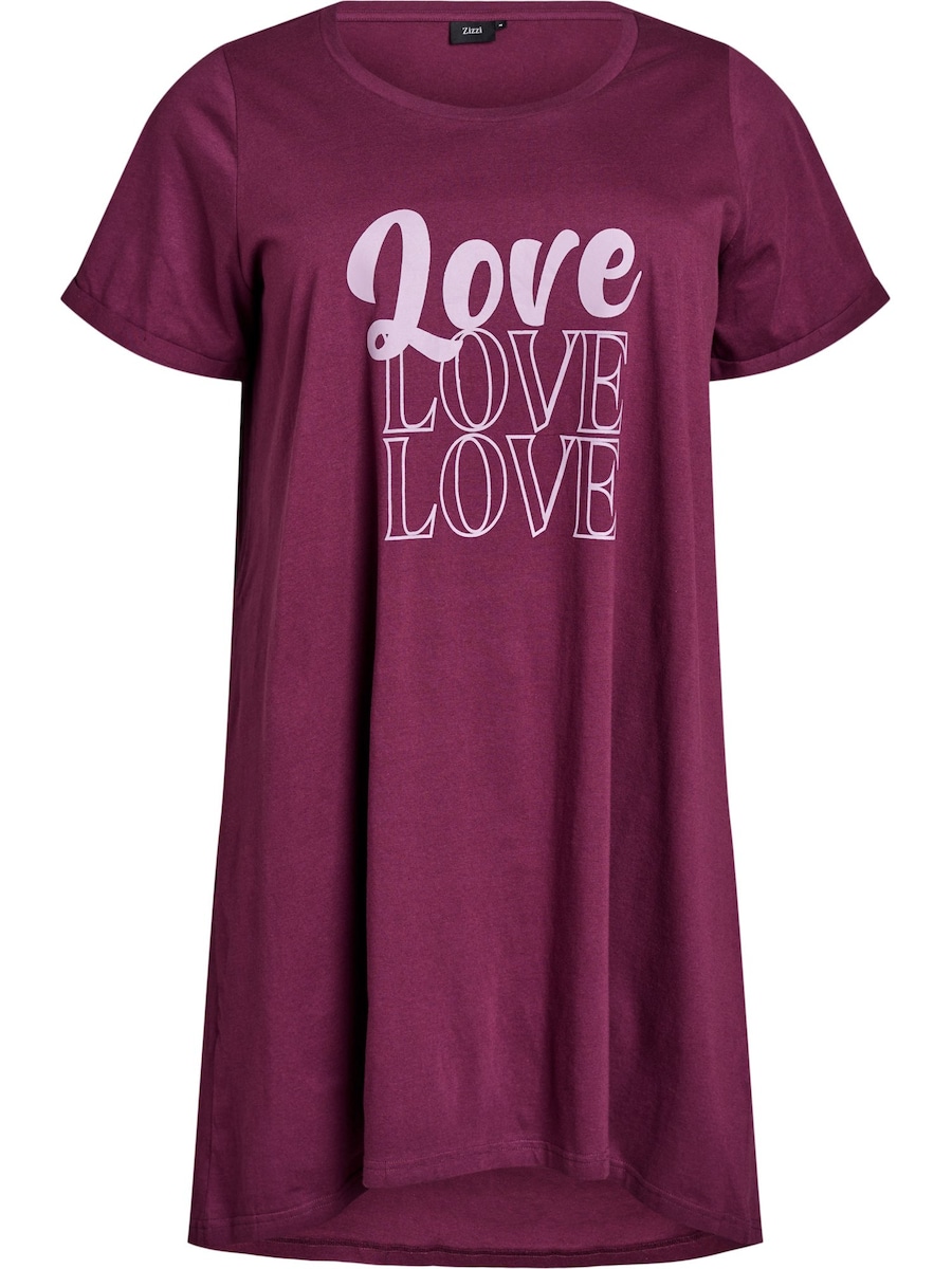 

Ночная рубашка Zizzi Mally, темно-красный