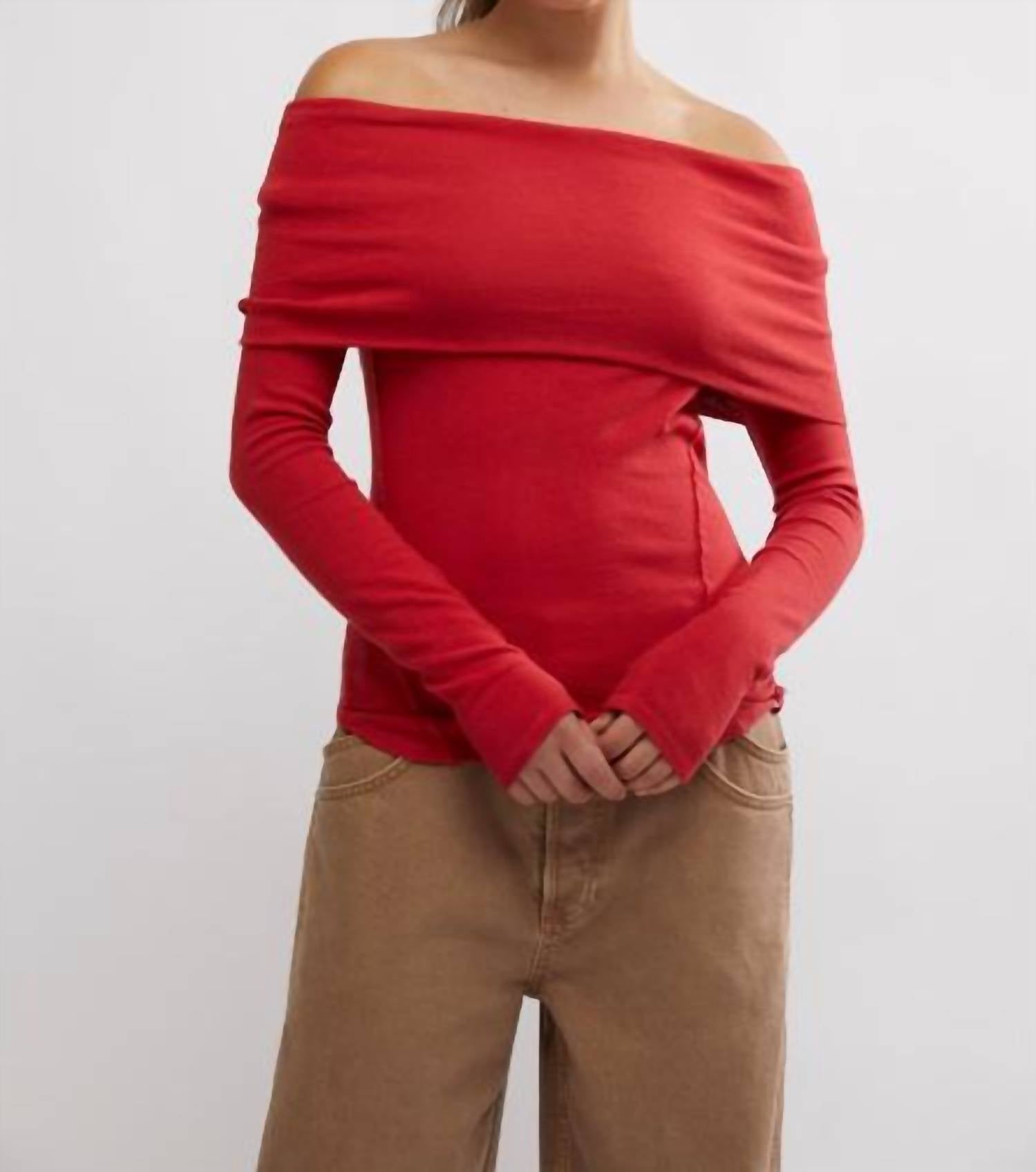 

Футболка Iris Layering в стиле самба Free People, цвет samba
