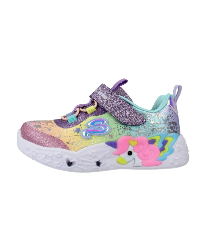 Кроссовки с подвеской в виде единорога Skechers, мультиколор — фото 3