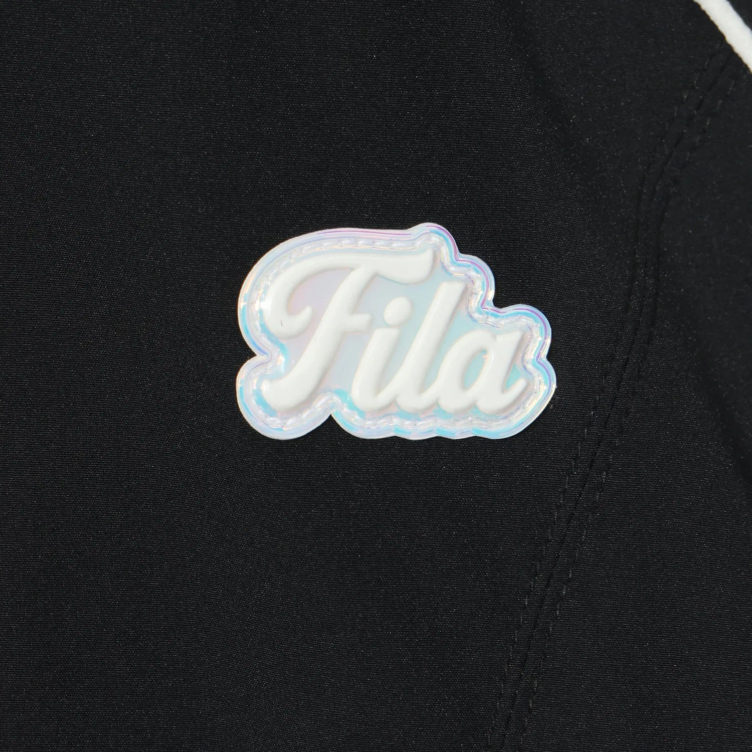 Детская сетчатая ветровка, чёрная, от Fila Kids — фото 4