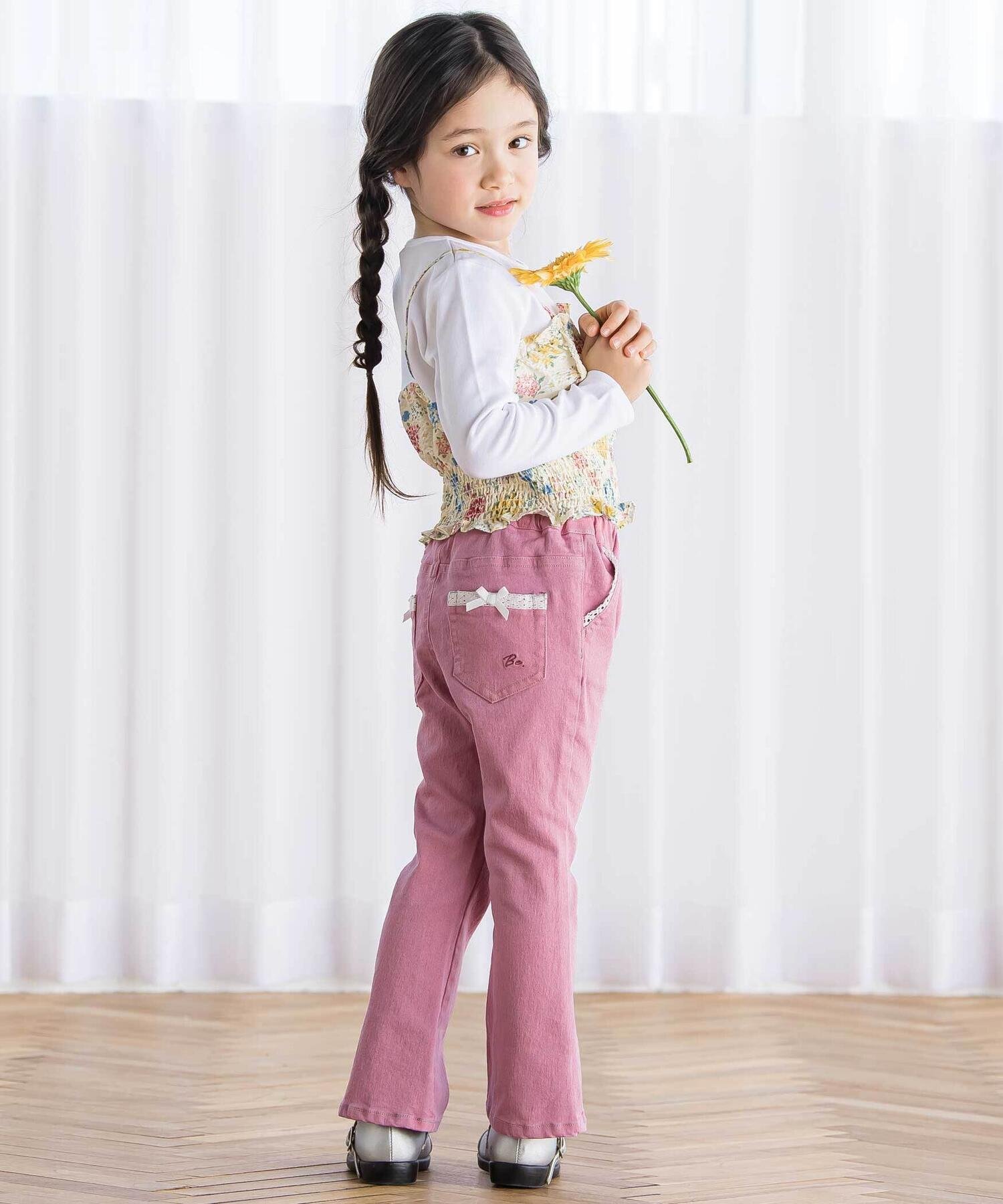 Длинные джинсы-клеш из джоггеры (90–160 см) BeBe, Pink — фото 3