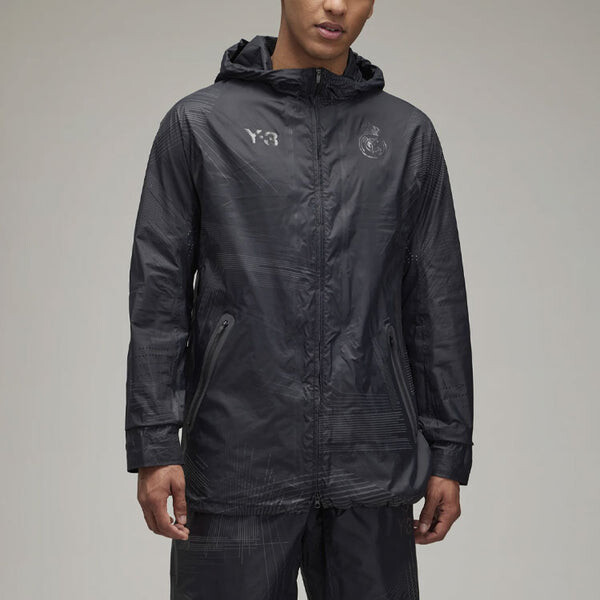 Куртка adidas x Y-3 Crossover real Madrid Full Print Stripe Logo Hooded Jacket Black, мультиколор — фото 4