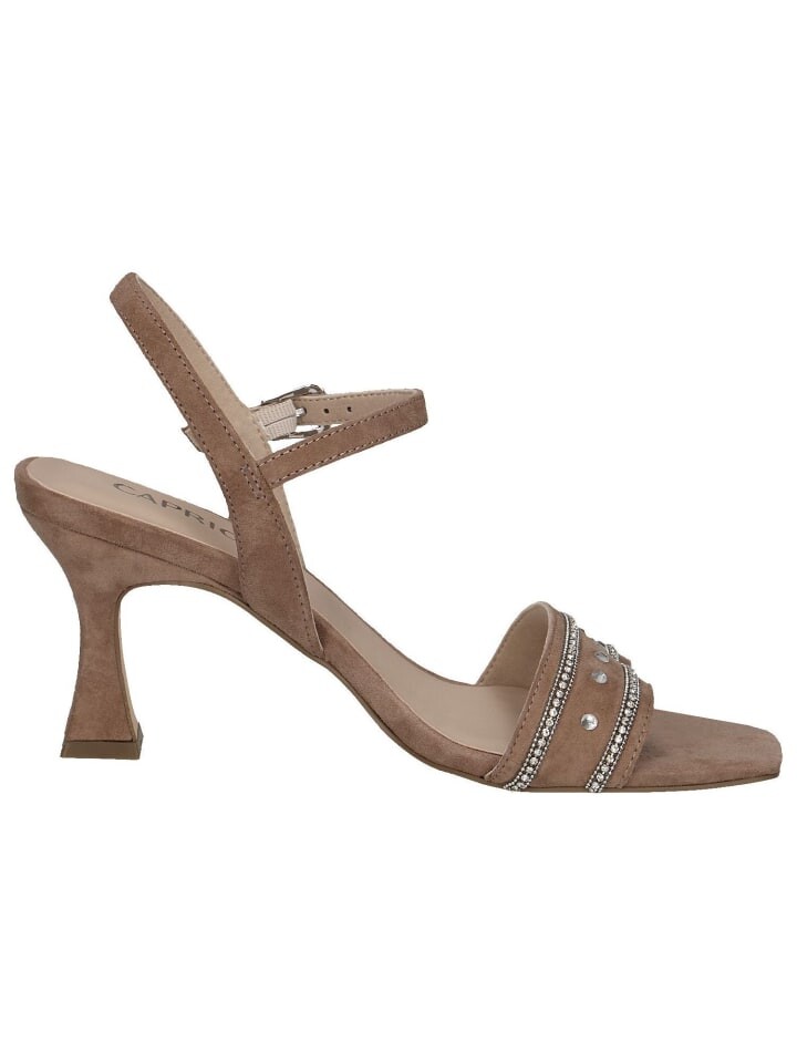 Сандалии на плоской подошве Caprice, цвет taupe suede — фото 3