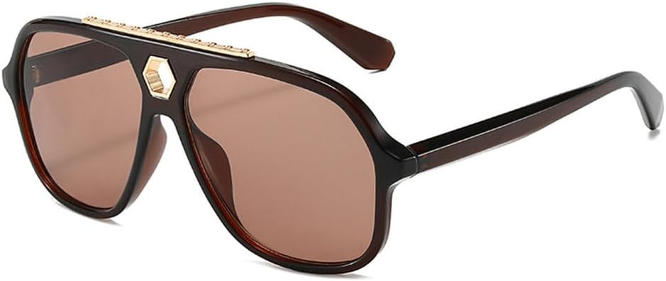 

Солнцезащитные очки 2027 года для женщин, ретро, ​​мужские солнцезащитные очки, винтажная мода, женские солнцезащитные очки UV400, коричневые, один размер MTZJH, One Color