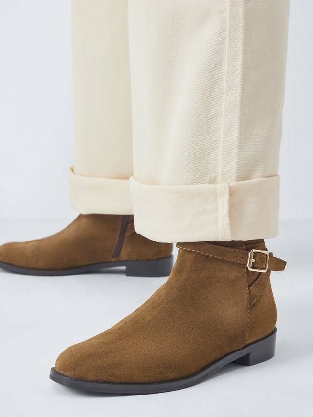 Paso Suede ботильоны для верховой езды с пряжкой и шлейкой John Lewis, Tan — фото 2