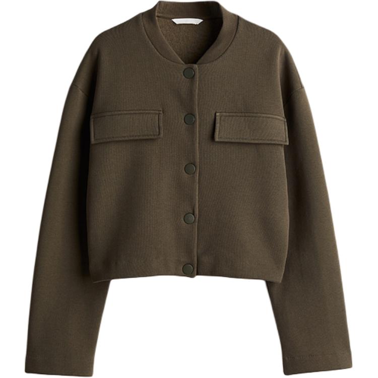 

H&M Куртка женская, темно-зеленая, цвета хаки