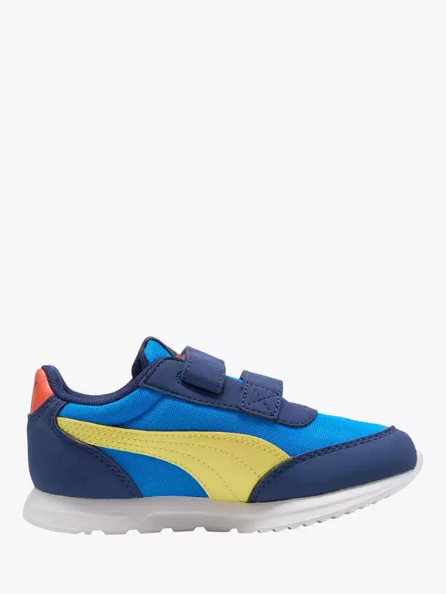 Детские кроссовки R78 Lightwind из смешанной кожи, сине-разноцветные PUMA