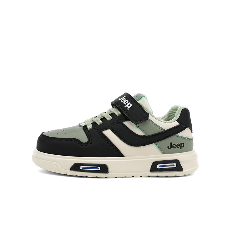 

Jeep Детские скейтборд-кроссовки Patent Leather Breathable Balance Moisture Wicking Low top Black Green