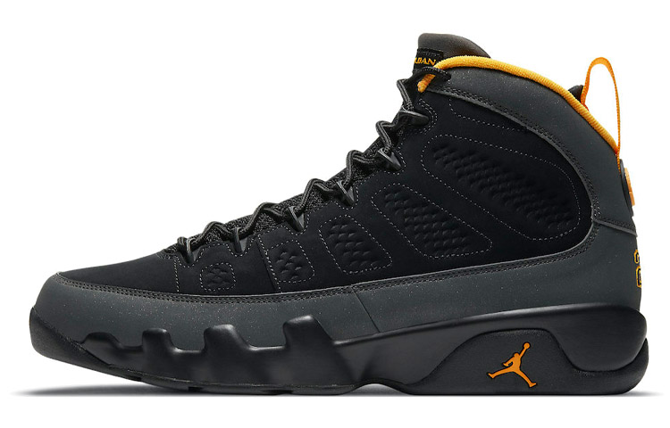 

Кроссовки JORDAN 9 Retro Dark Charcoal University Gold, Черный, Кроссовки JORDAN 9 Retro Dark Charcoal University Gold