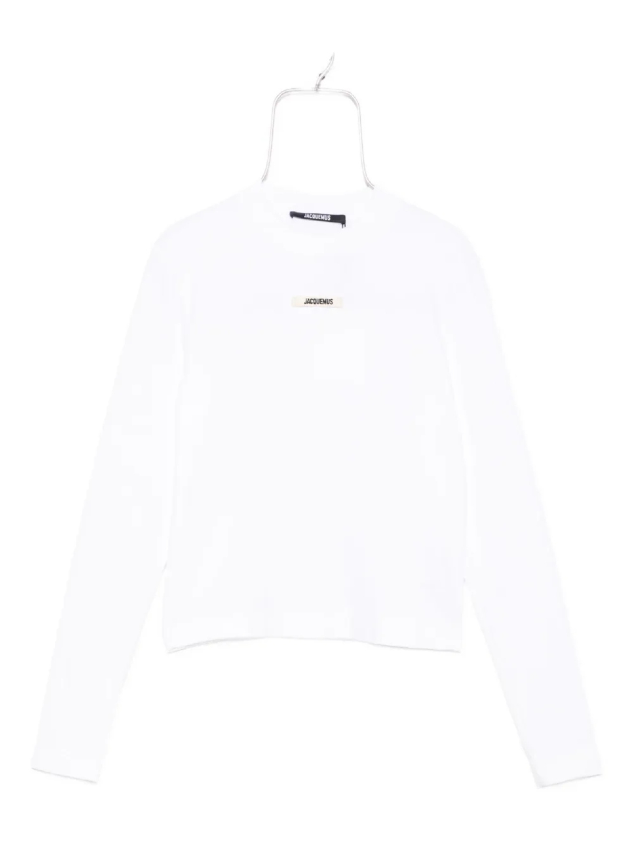 

Футболка с длинными рукавами и нашивкой-логотипом Jacquemus, белый