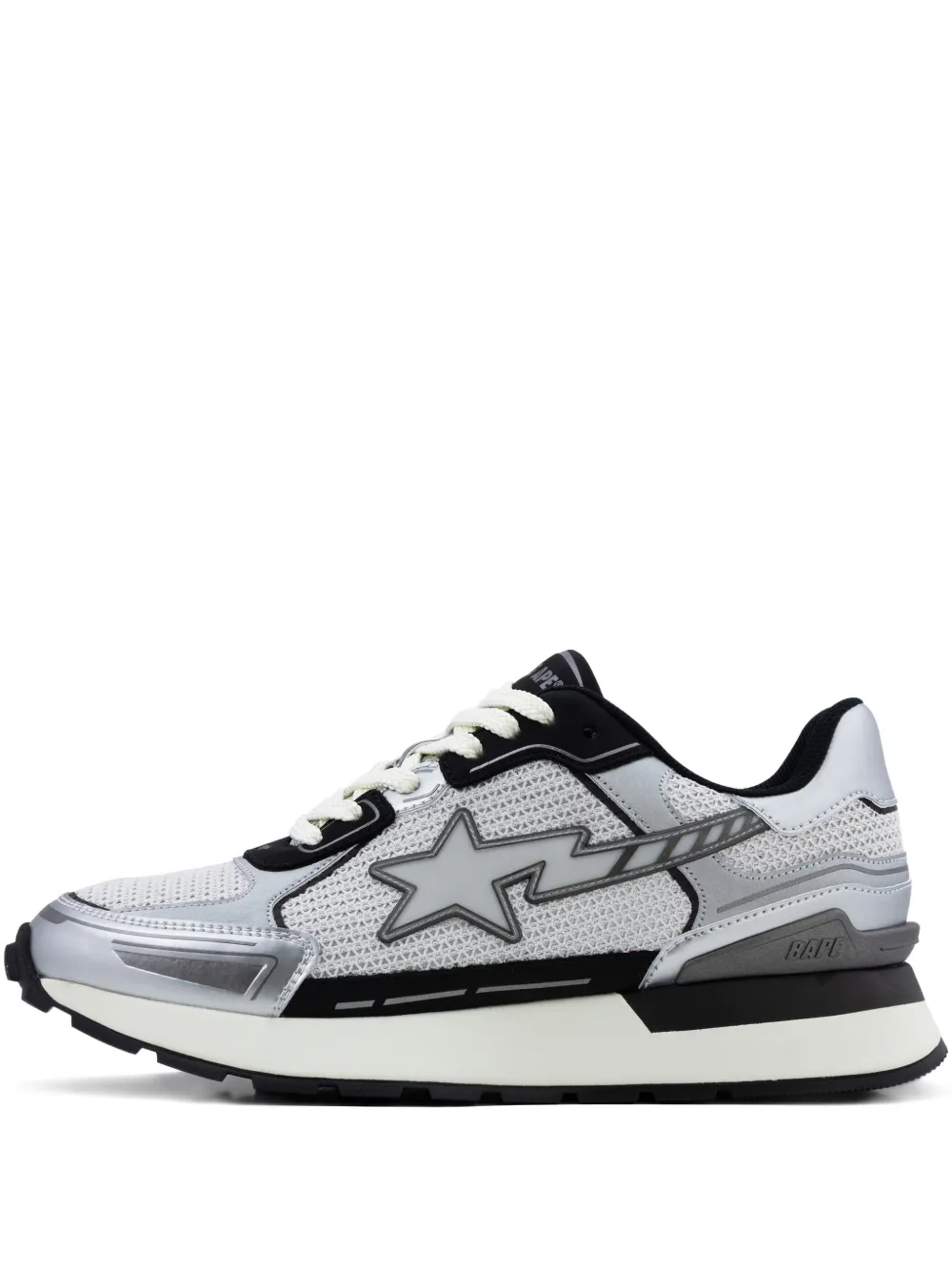 

Низкие кеды Star-Lightning A BATHING APE, серый