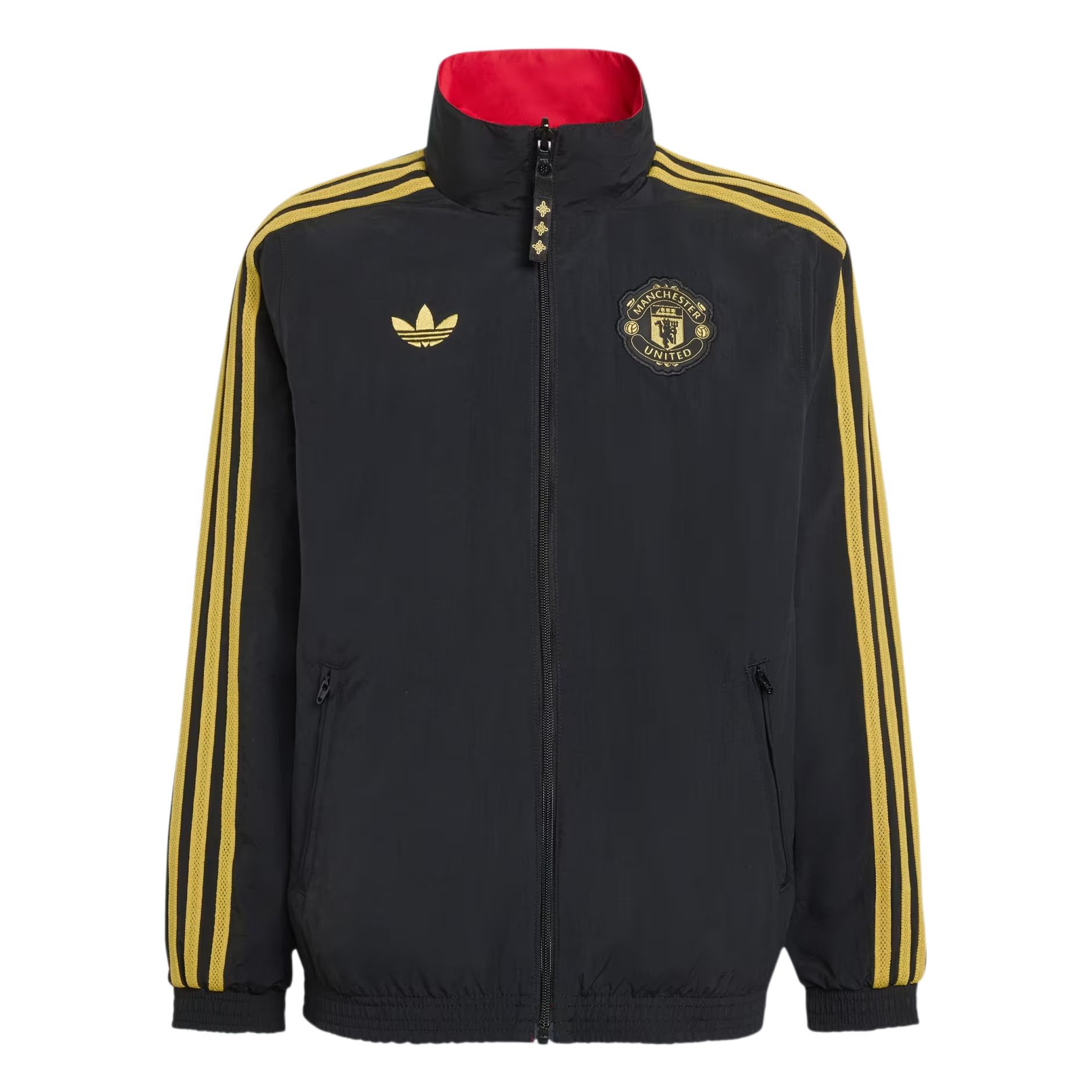 

Детская куртка с воротником стойкой, умеренная Adidas Originals, черный/светло scarlet