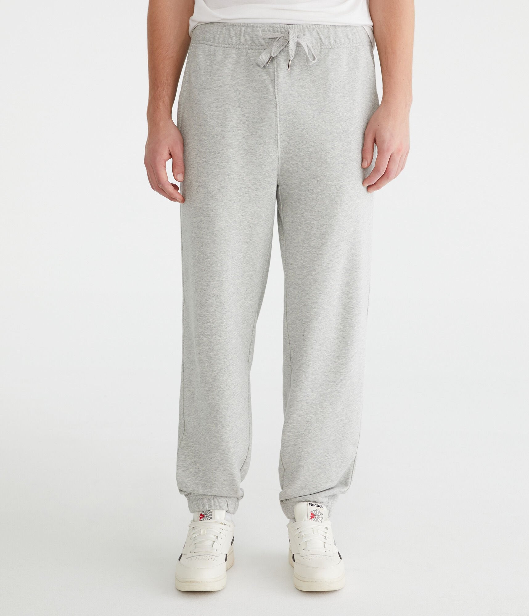 

Спортивные штаны Aeropostale Tonal Logo Terry Jogger, цвет light heather gray