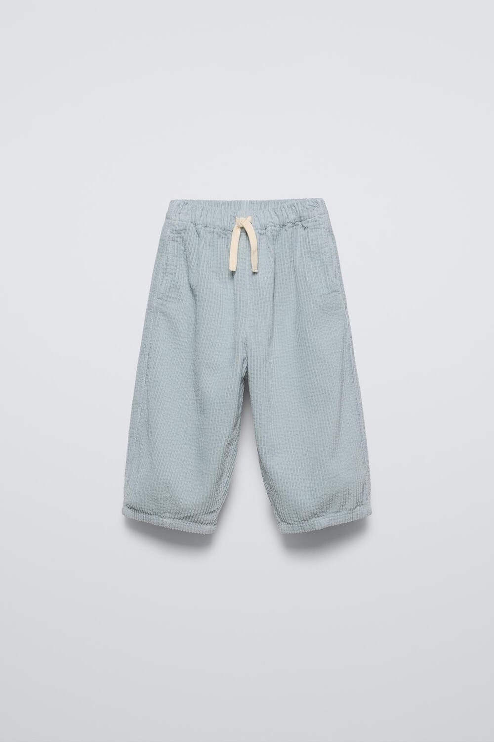

Мешковые вельветовые брюки ZARA, средне-синий