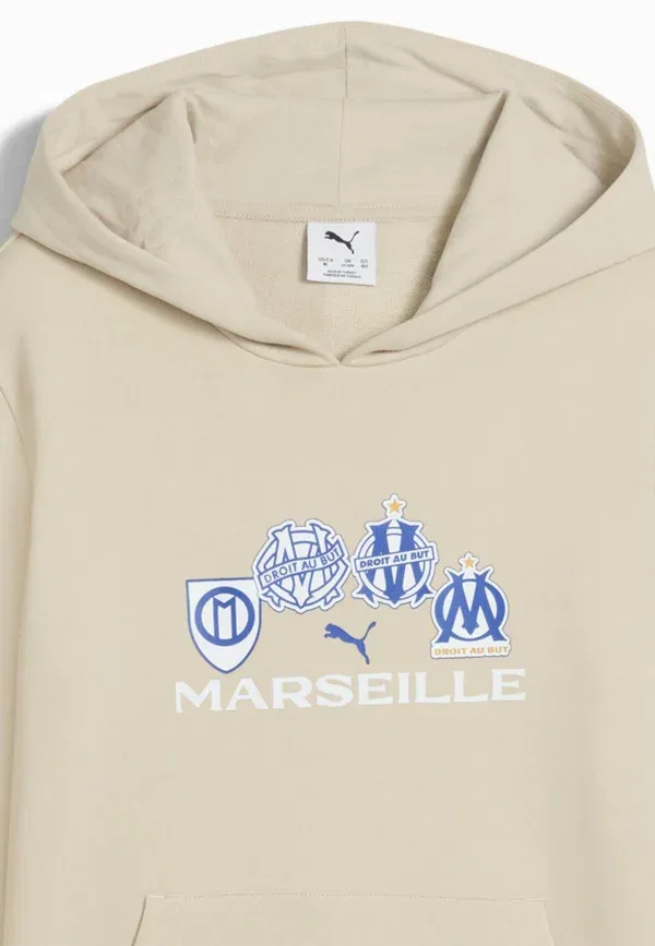 Футболка Olympique de marseille ftblculture club wear Puma, пустынная пыль ярко-синий — фото 3