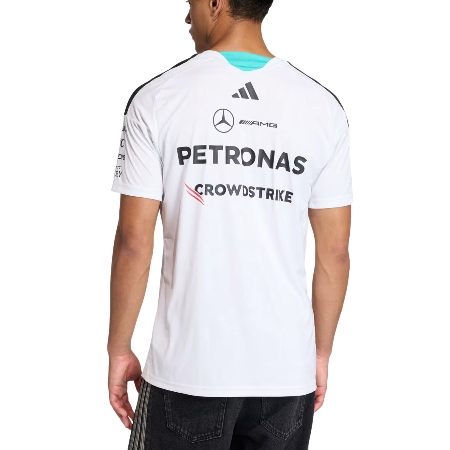 Футболка пилота команды Adidas x Mercedes AMG Petronas Formula 1, белая — фото 3
