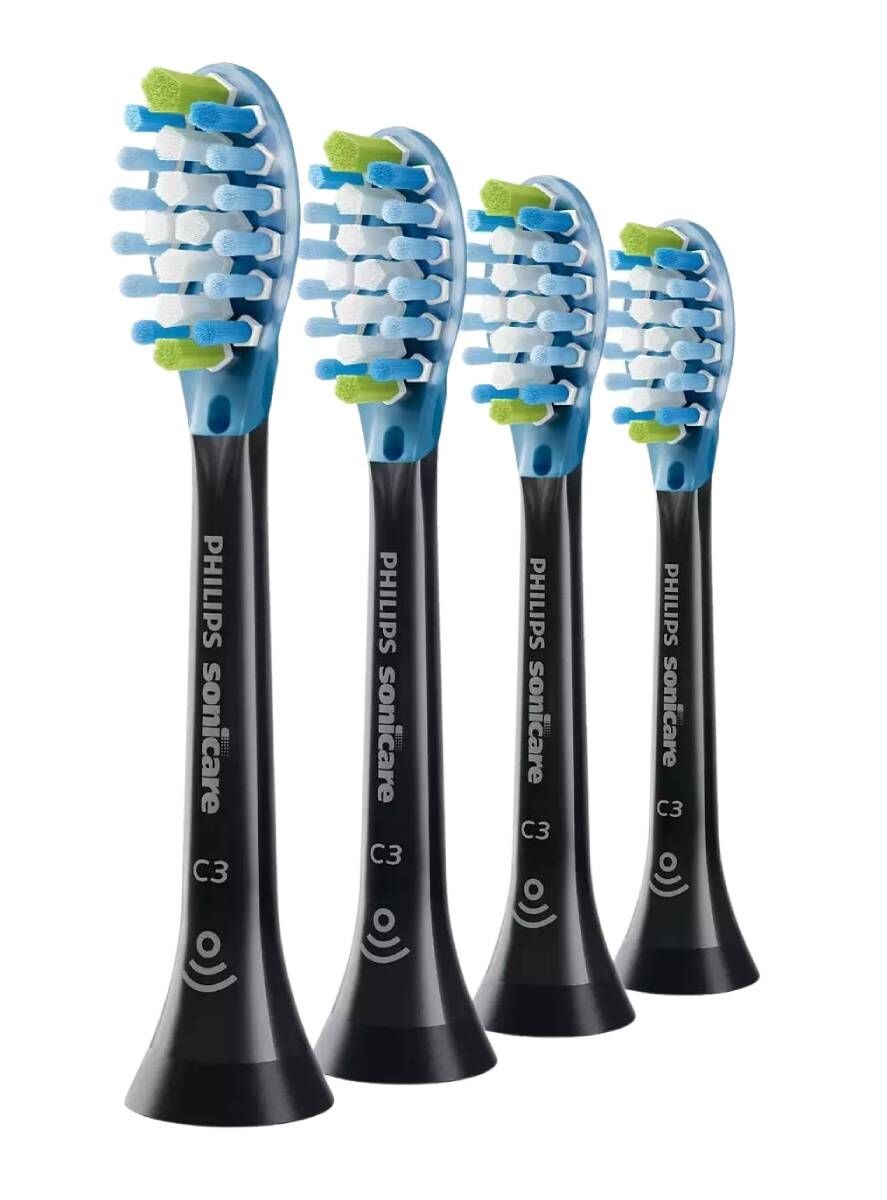 

Насадки для звуковой зубной щетки Philips Sonicare C3 Premium Plaque Defence HX9044/33, 4 шт
