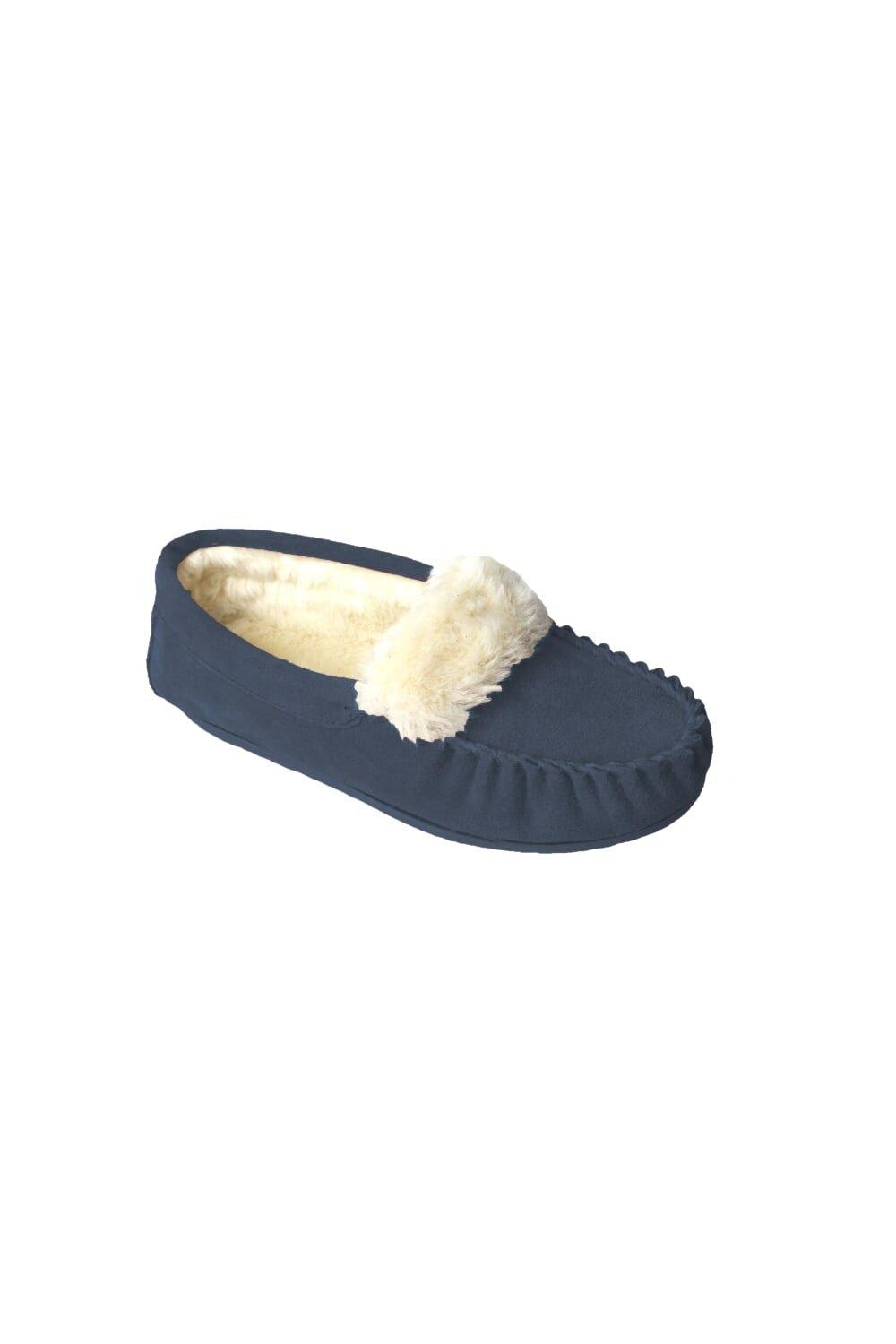 

Мокасины Zoe с плюшевой подкладкой Eastern Counties Leather, темно-синий