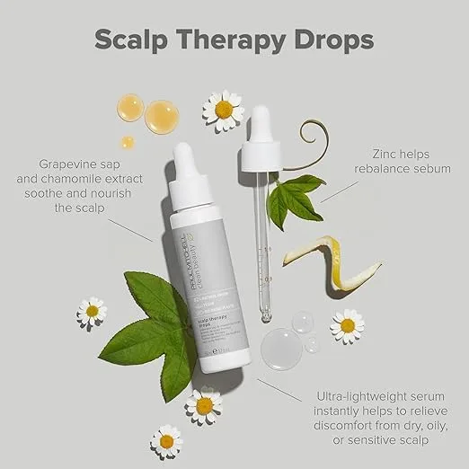 Сыворотка для кожи головы Paul Mitchell Clean Beauty Scalp Therapy Drops, ультралегкая, успокаивает и питает все типы волос, особенно сухую, жирную и чувствительную кожу головы, 1,7 жидких унций. — фото 2