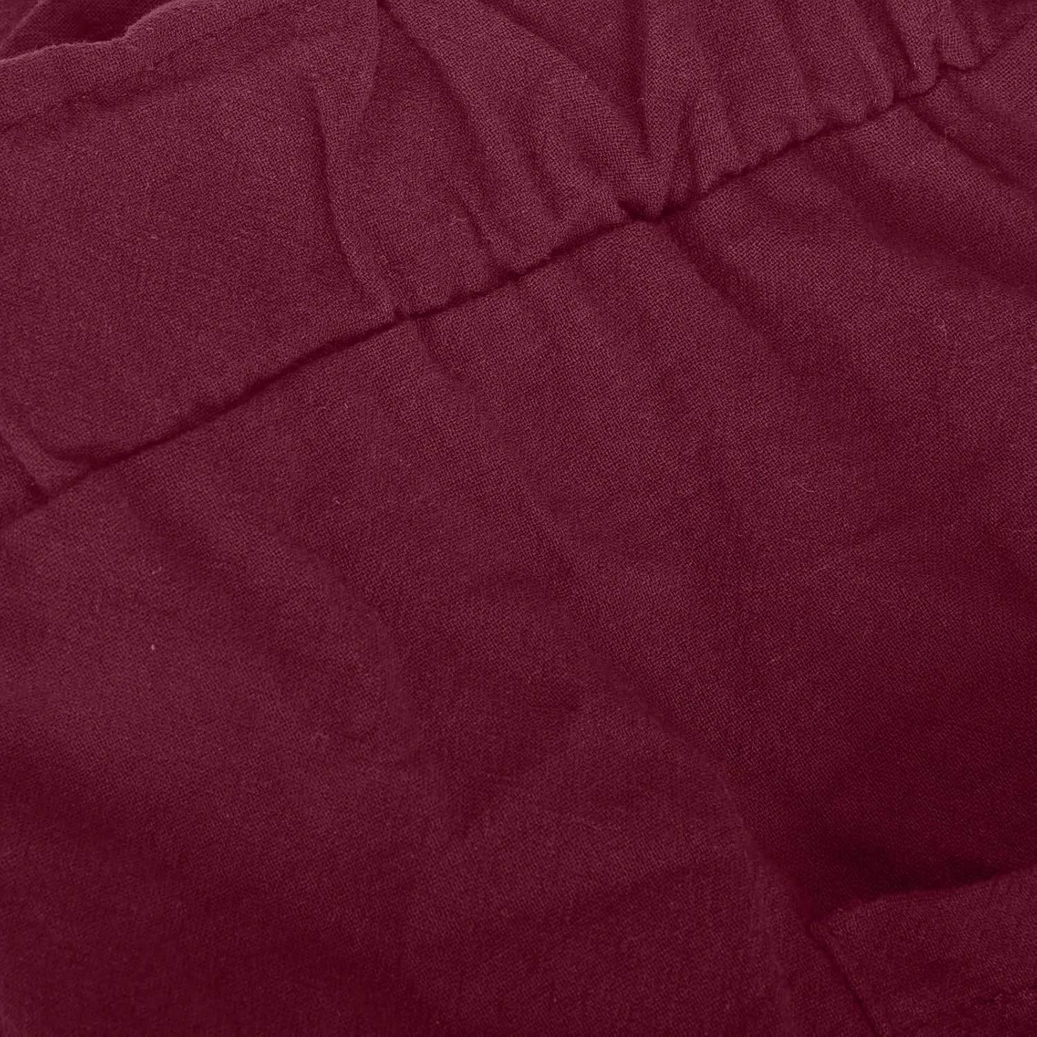 Шорты спортивные женские хлопково-льняные с карманами, A01_wine — фото 4