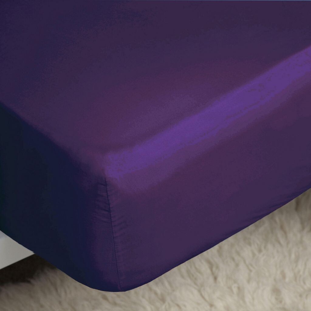 

Простыня Belledorm Easy Care на подгонке из перкаля BM171 (Superking) (Лиловый)