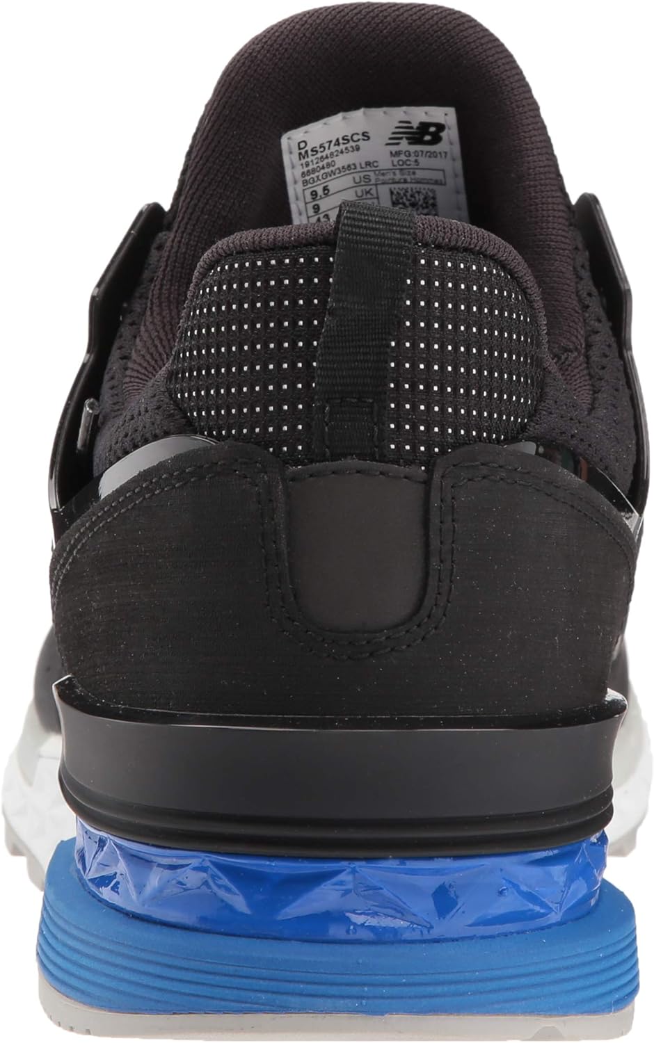 Мужские спортивные кроссовки New Balance Fresh Foam 574 V2, черный/синий — фото 3