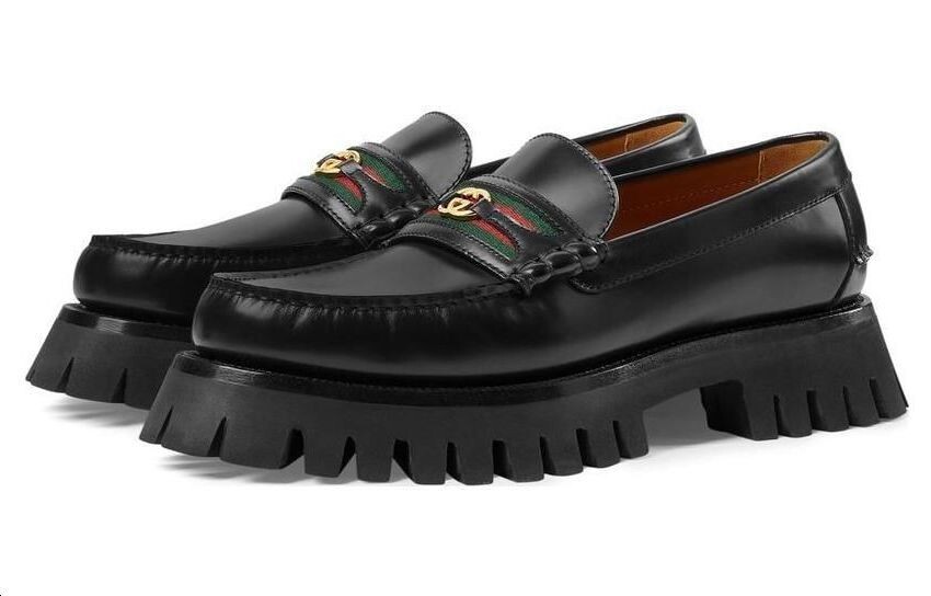 Туфли Gucci Low-Top мужские, черный — фото 2