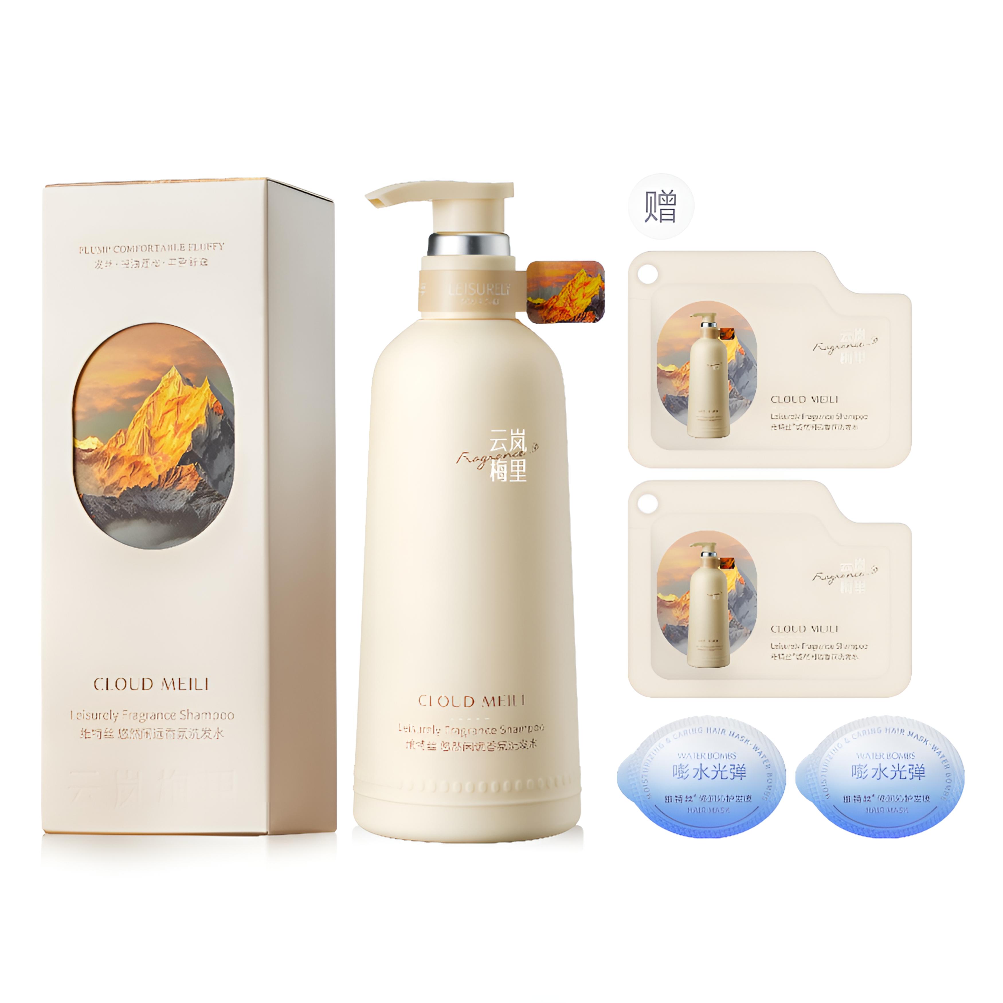 

Шампунь и кондиционер против перхоти для контроля жирности и объема волос, 500мл/500мл*2 VETES, [Oil Control and Volumizing]Plum Mei 500ml