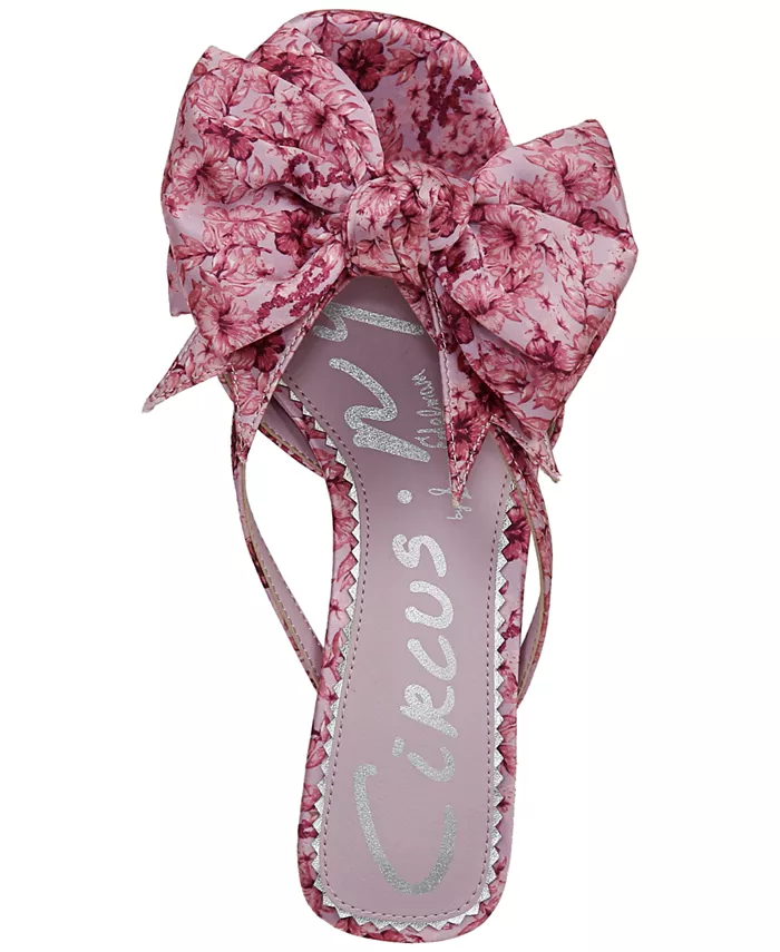 Женские босоножки на низком каблуке Natalina Bow с бантом Circus NY by Sam Edelman, розовый — фото 4