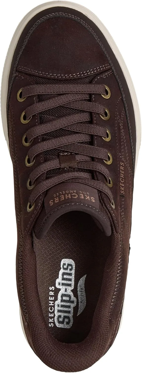 Мужские кроссовки Skechers Arch Fit Arcade Join Ya There Hands Free Slip-ins, шоколадный — фото 3