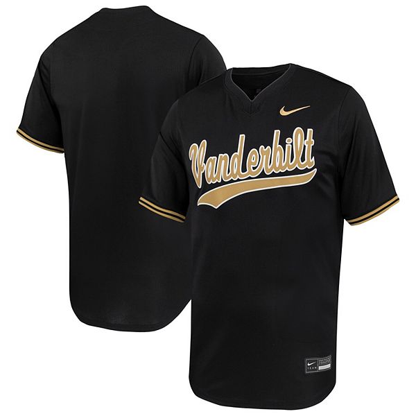 Мужская черная бейсбольная футболка vanderbilt commodores limited Nike — фото 2