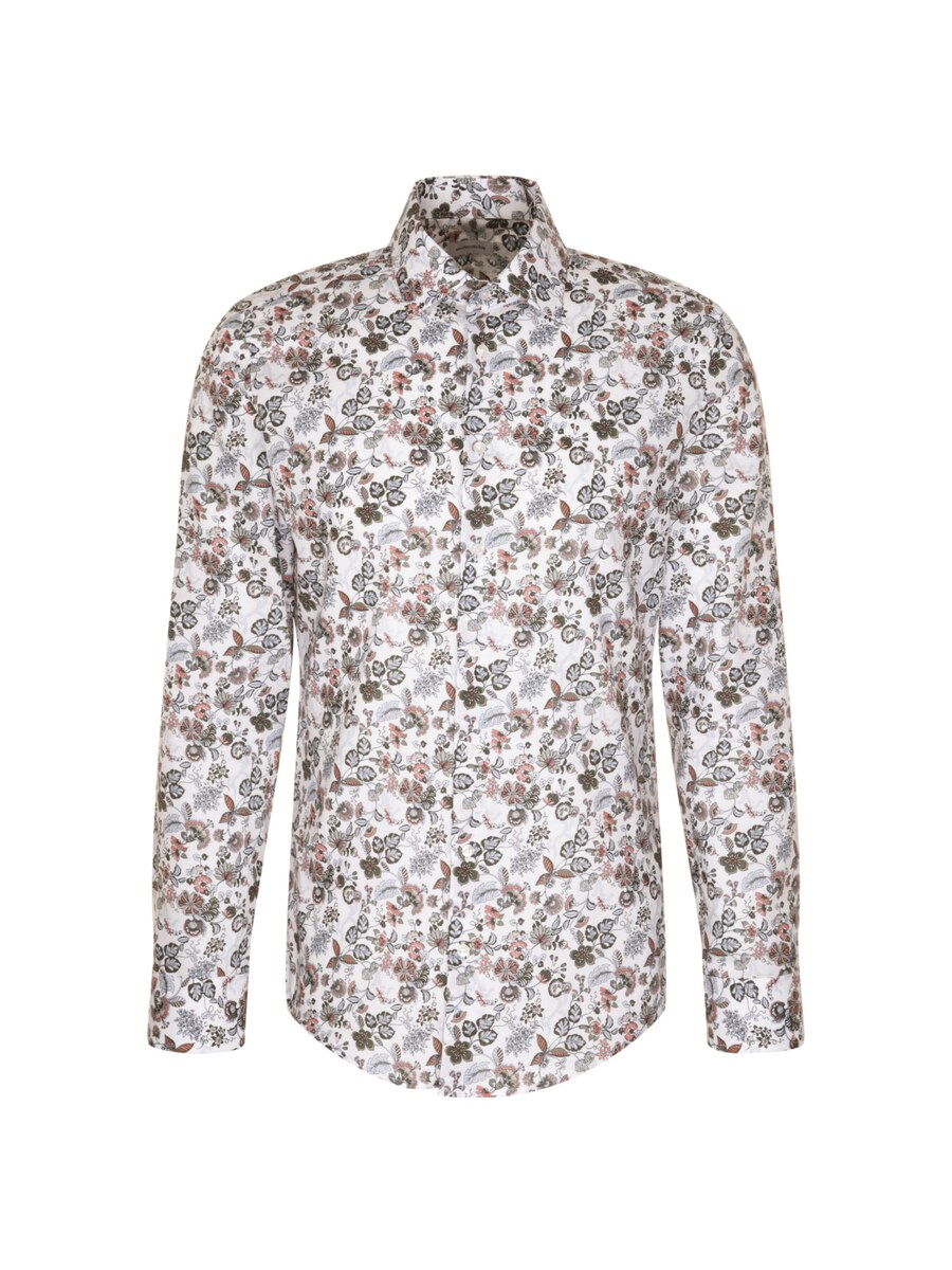 

Рубашка делового кроя Slim Fit SEIDENSTICKER, оранжевый/белый